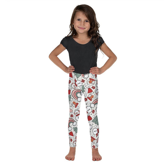 Christmas Rainbow Kid's Leggings happiness is addictive#tag4##tag5##tag6#