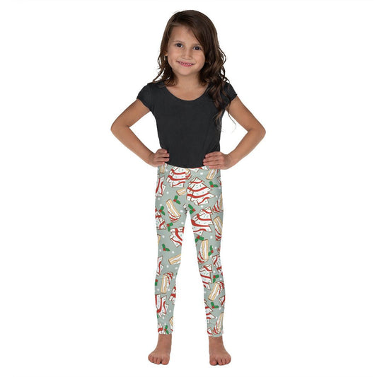 Christmas Tree Cakes Kid's Leggings happiness is addictive#tag4##tag5##tag6#