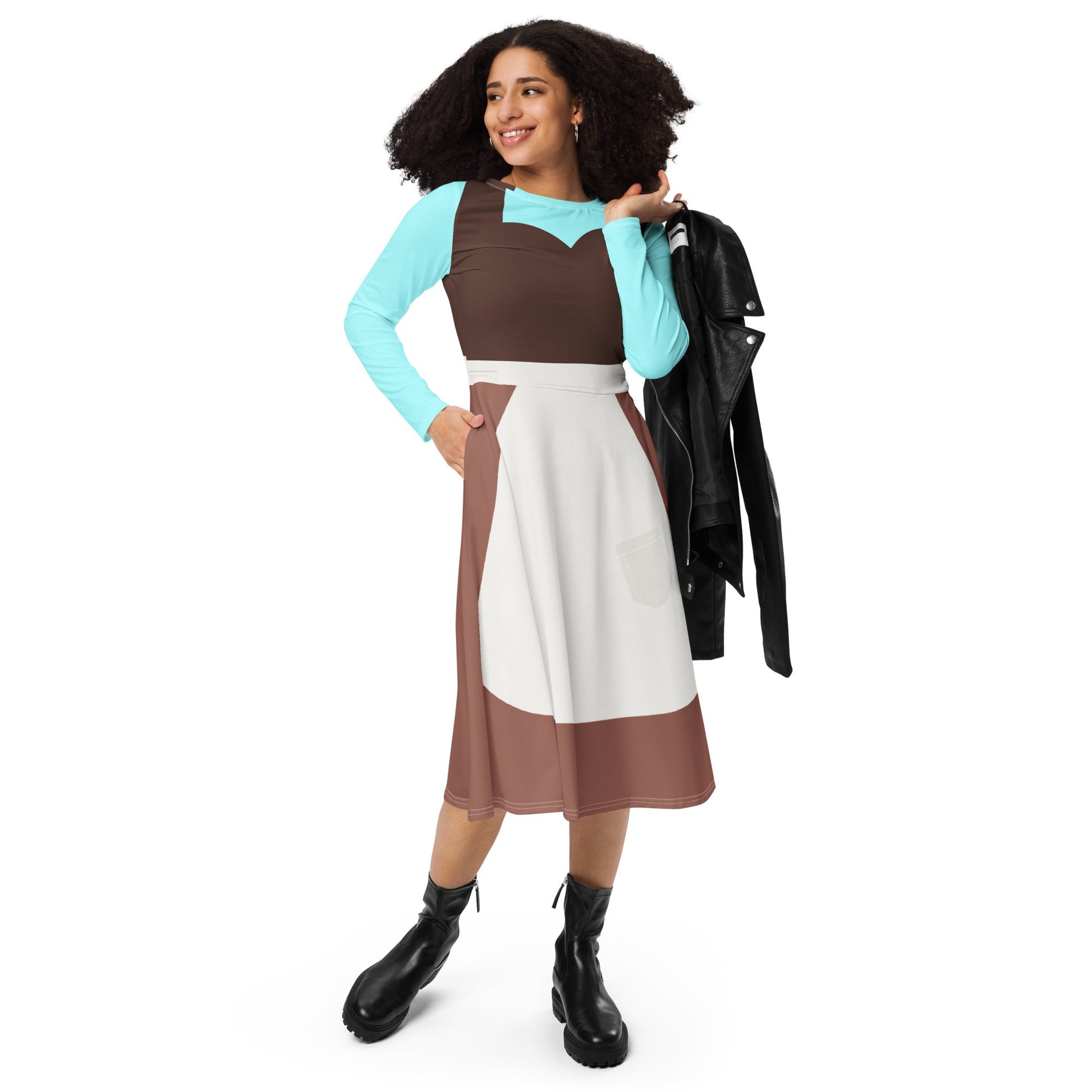 Cinder Servant long sleeve midi dress character meet and greetscinder servant dresscinderella servant#tag4##tag5##tag6#