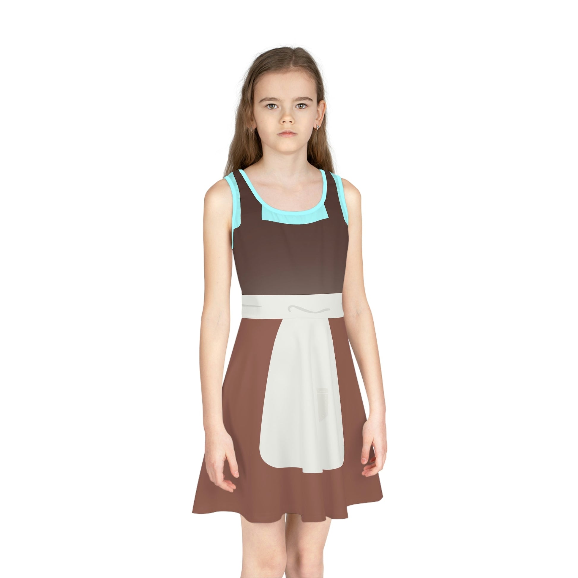Cindy Girls' Sleeveless Sundress adult disney princessAll Over PrintAOP#tag4##tag5##tag6#