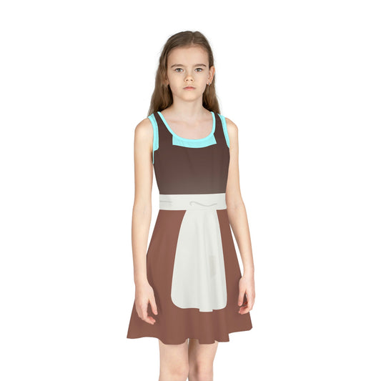 Cindy Girls' Sleeveless Sundress adult disney princessAll Over PrintAOP#tag4##tag5##tag6#