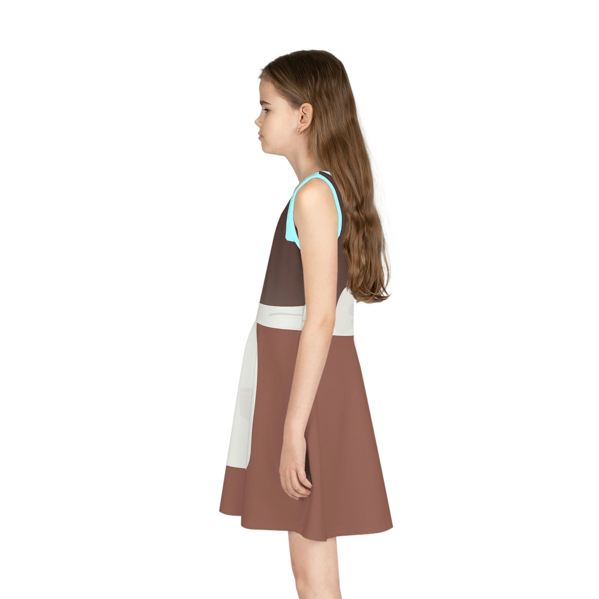 Cindy Girls' Sleeveless Sundress adult disney princessAll Over PrintAOP#tag4##tag5##tag6#