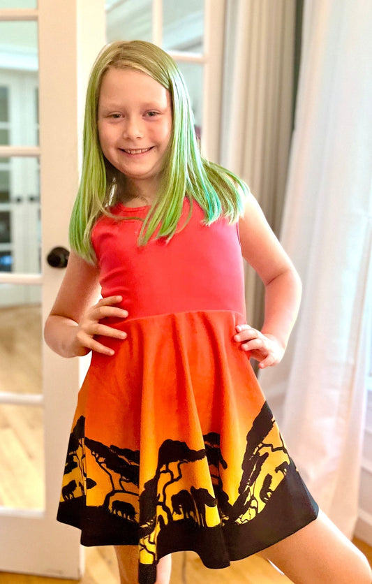 Circle of Life Girls' Sleeveless Sundress All Over PrintAOPAOP Clothing#tag4##tag5##tag6#
