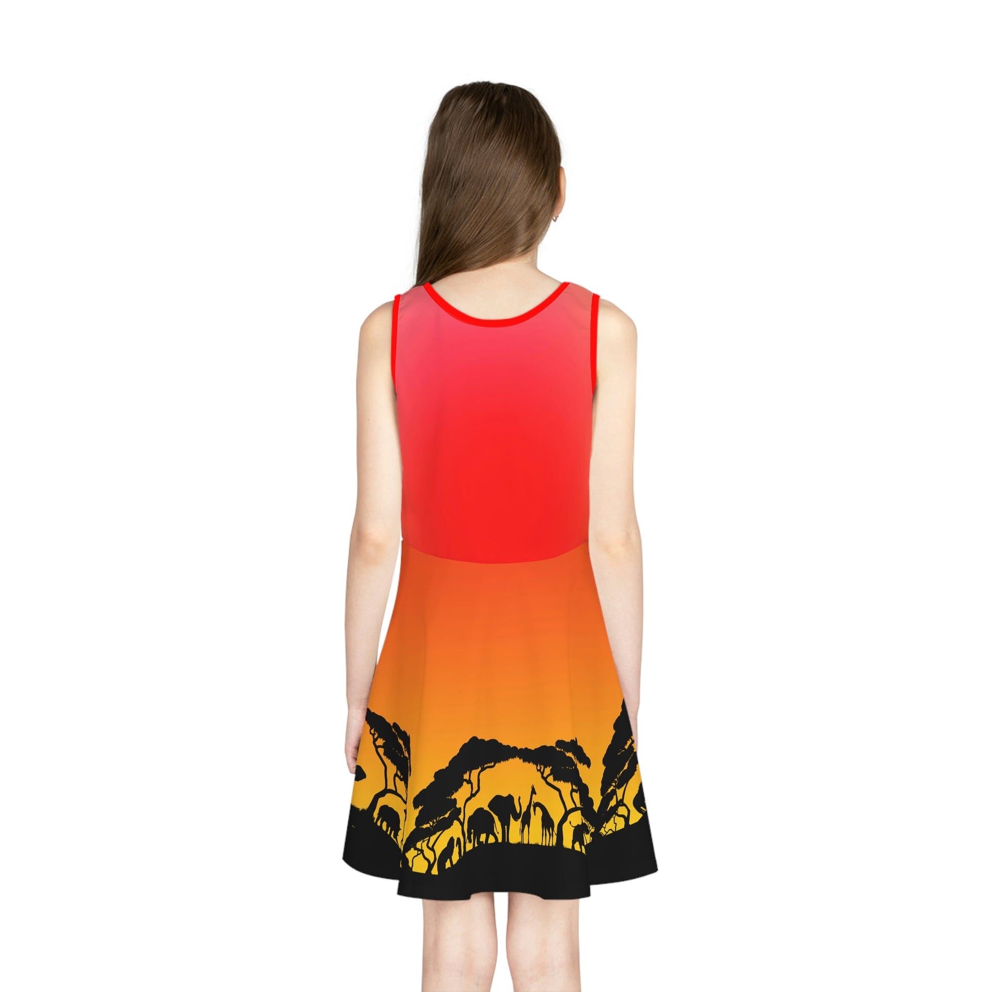 Circle of Life Girls' Sleeveless Sundress All Over PrintAOPAOP Clothing#tag4##tag5##tag6#