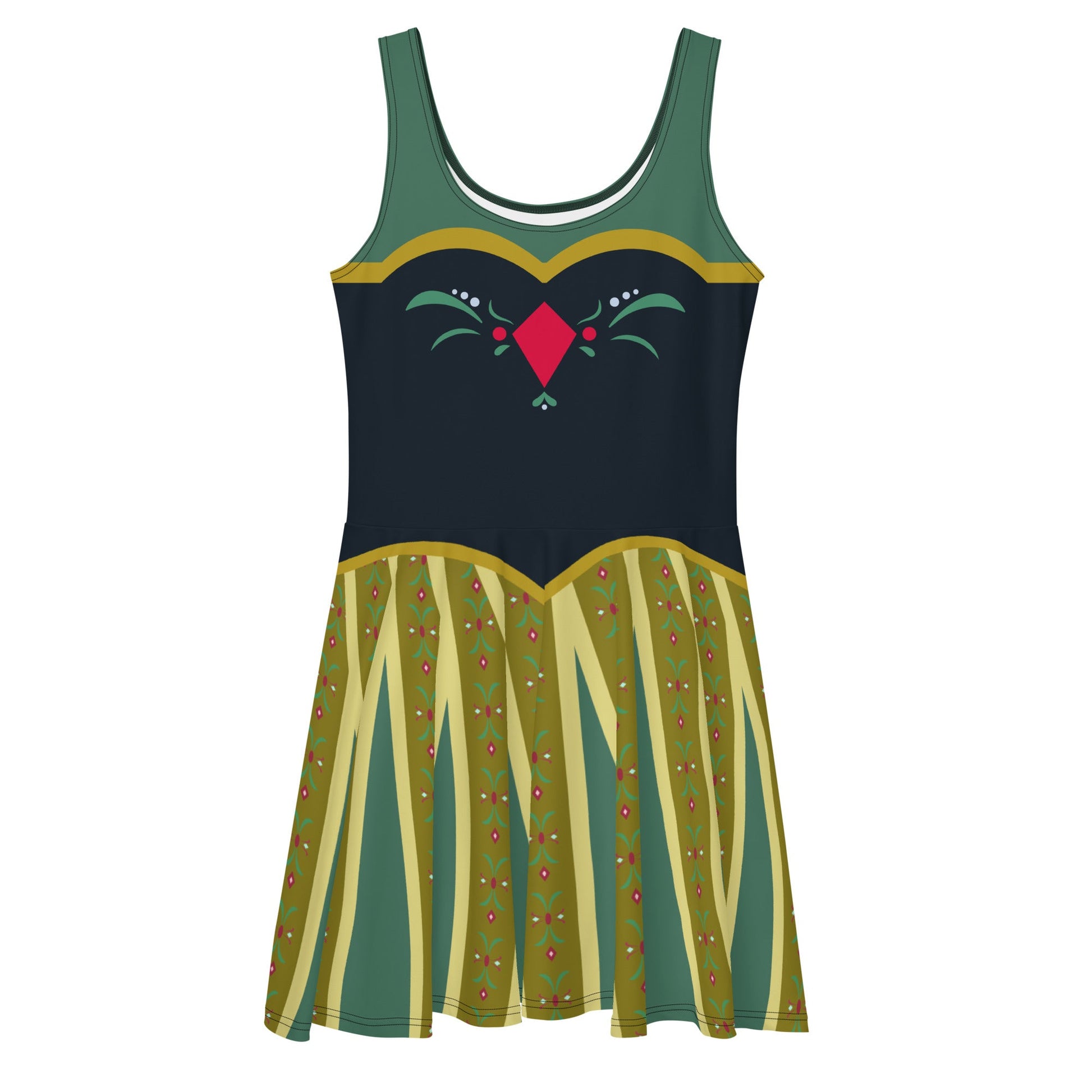 Coronation Day Skater Dress adult anna dressanna coronation dayanna elsa style#tag4##tag5##tag6#