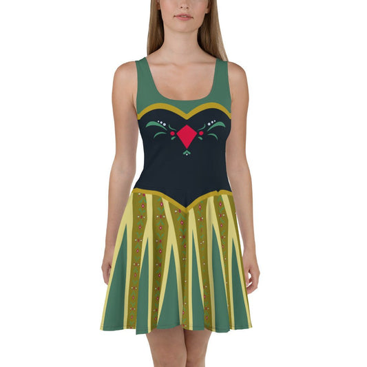 Coronation Day Skater Dress adult anna dressanna coronation dayanna elsa style#tag4##tag5##tag6#