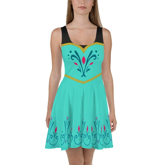 Coronation Day Skater Dress adult disney princessadult elsa costumeadult frozen costume#tag4##tag5##tag6#