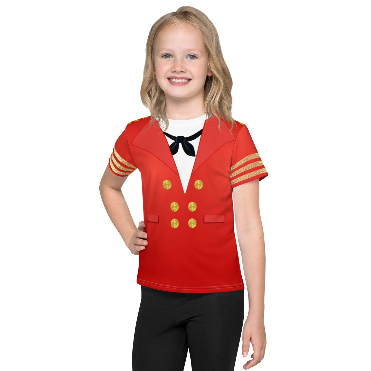 Cruise Captain Kids crew neck t-shirt captain minniechildrens cruise topKids T-ShirtLittle Lady Shay Boutique