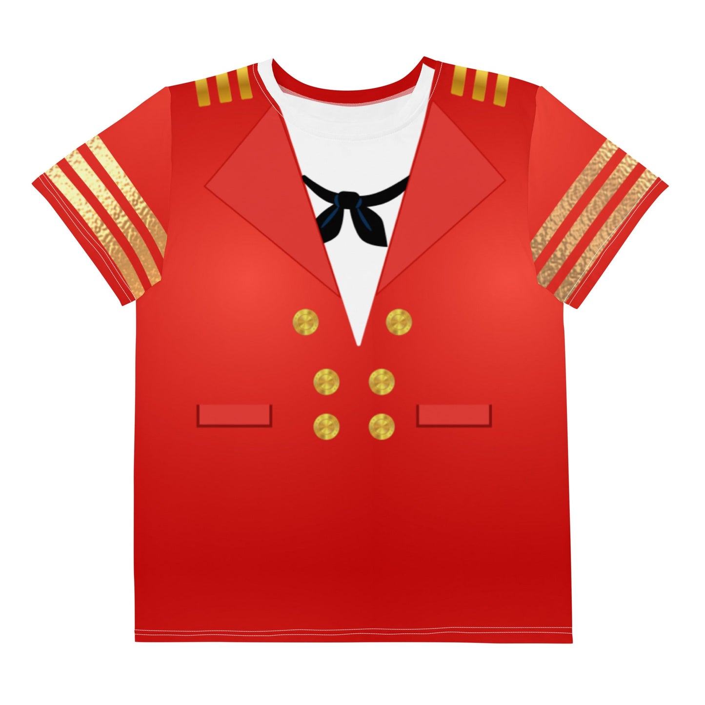 Cruise Captain Youth crew neck t-shirt captain minniecruise line topsLittle Lady Shay Boutique