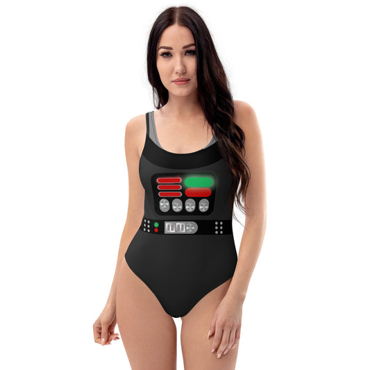 Dark side One-Piece Swimsuit Darth vaderdisney cruiseWrong Lever Clothing