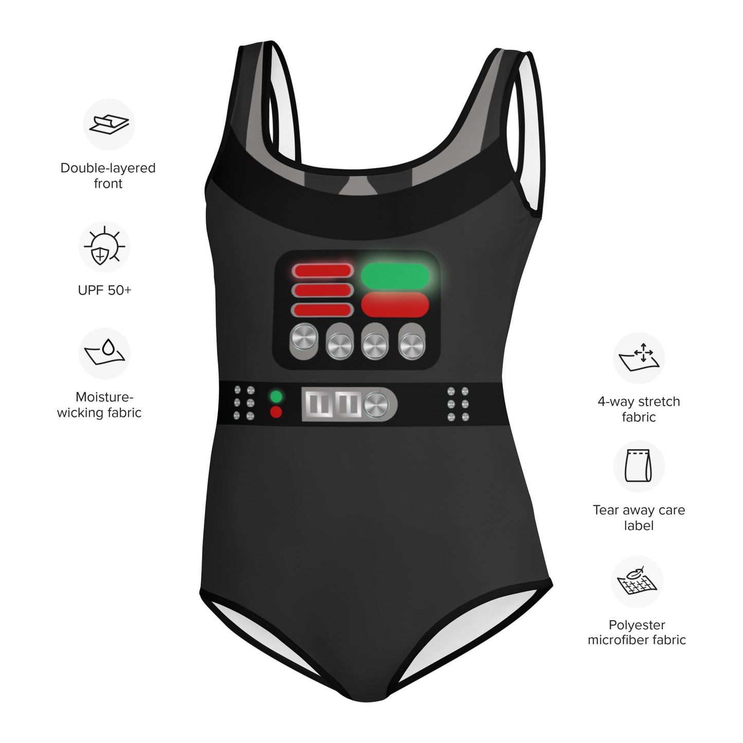 Dark Side Youth Swimsuit Darth vaderdisney cruiseWrong Lever Clothing