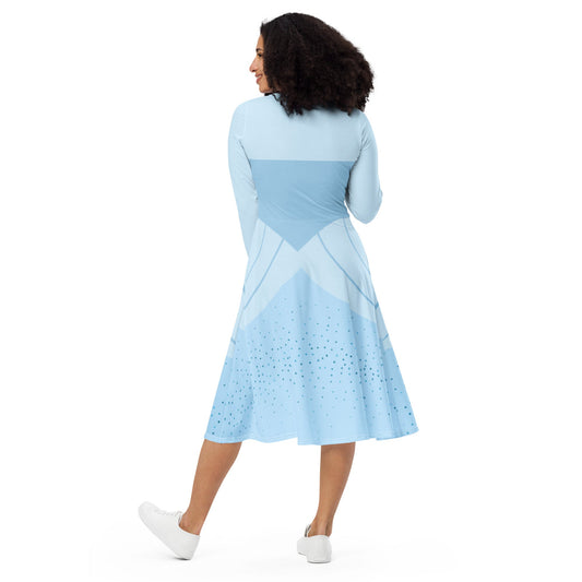 Does the Shoe Fit long sleeve midi dress happiness is addictive#tag4##tag5##tag6#