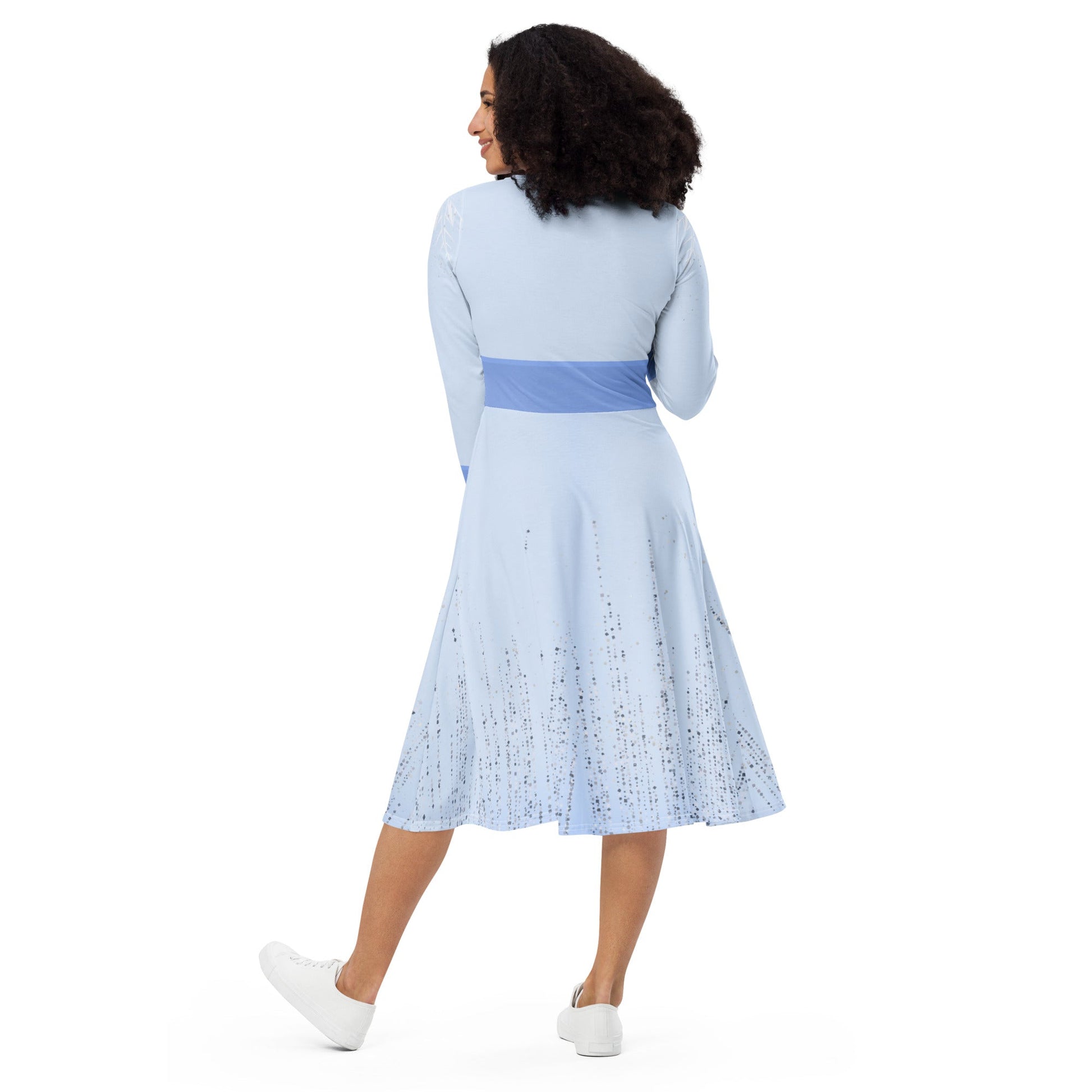 Elsa 2 long sleeve midi dress anna elsa cosplaycosplaydisney frozen#tag4##tag5##tag6#