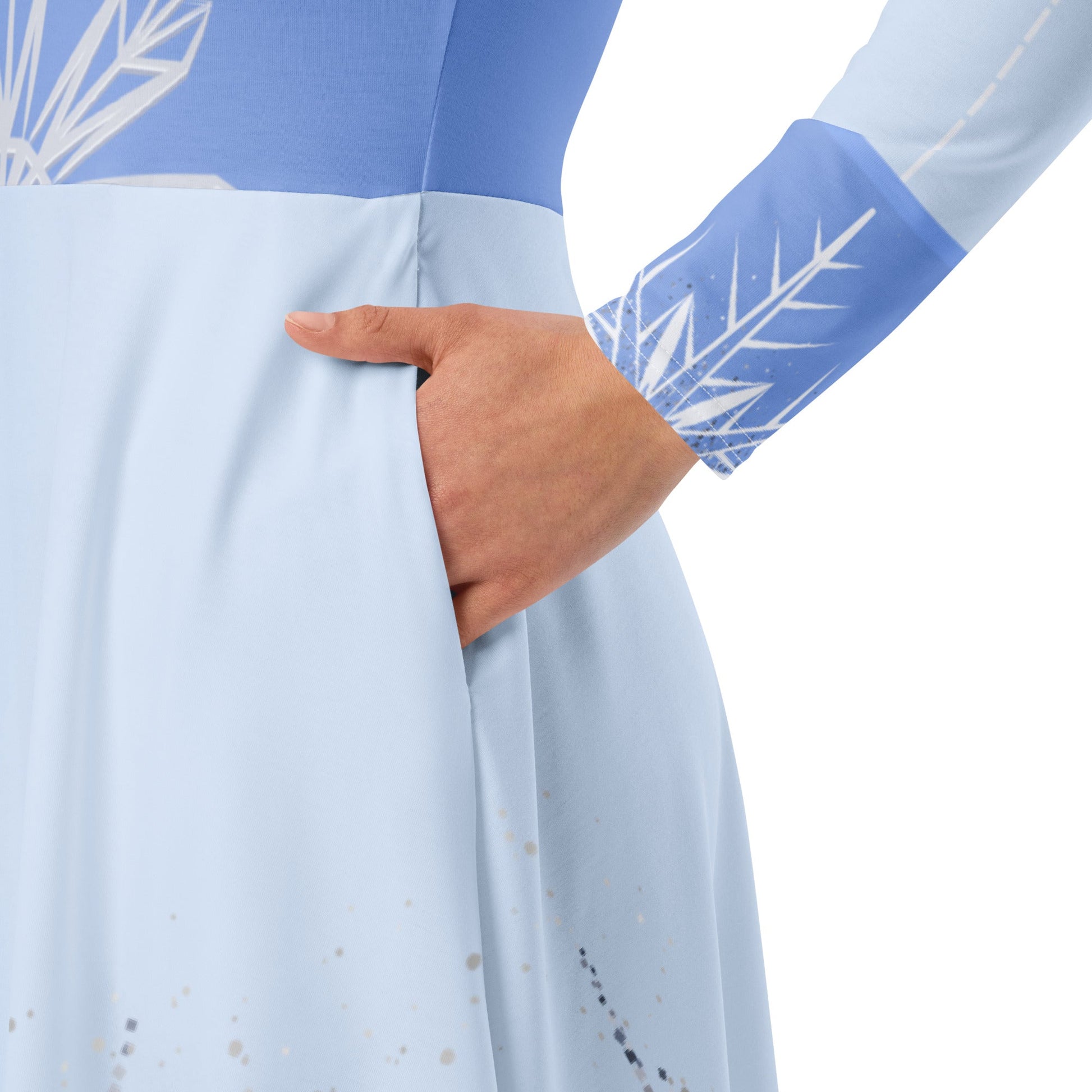 Elsa 2 long sleeve midi dress anna elsa cosplaycosplaydisney frozen#tag4##tag5##tag6#