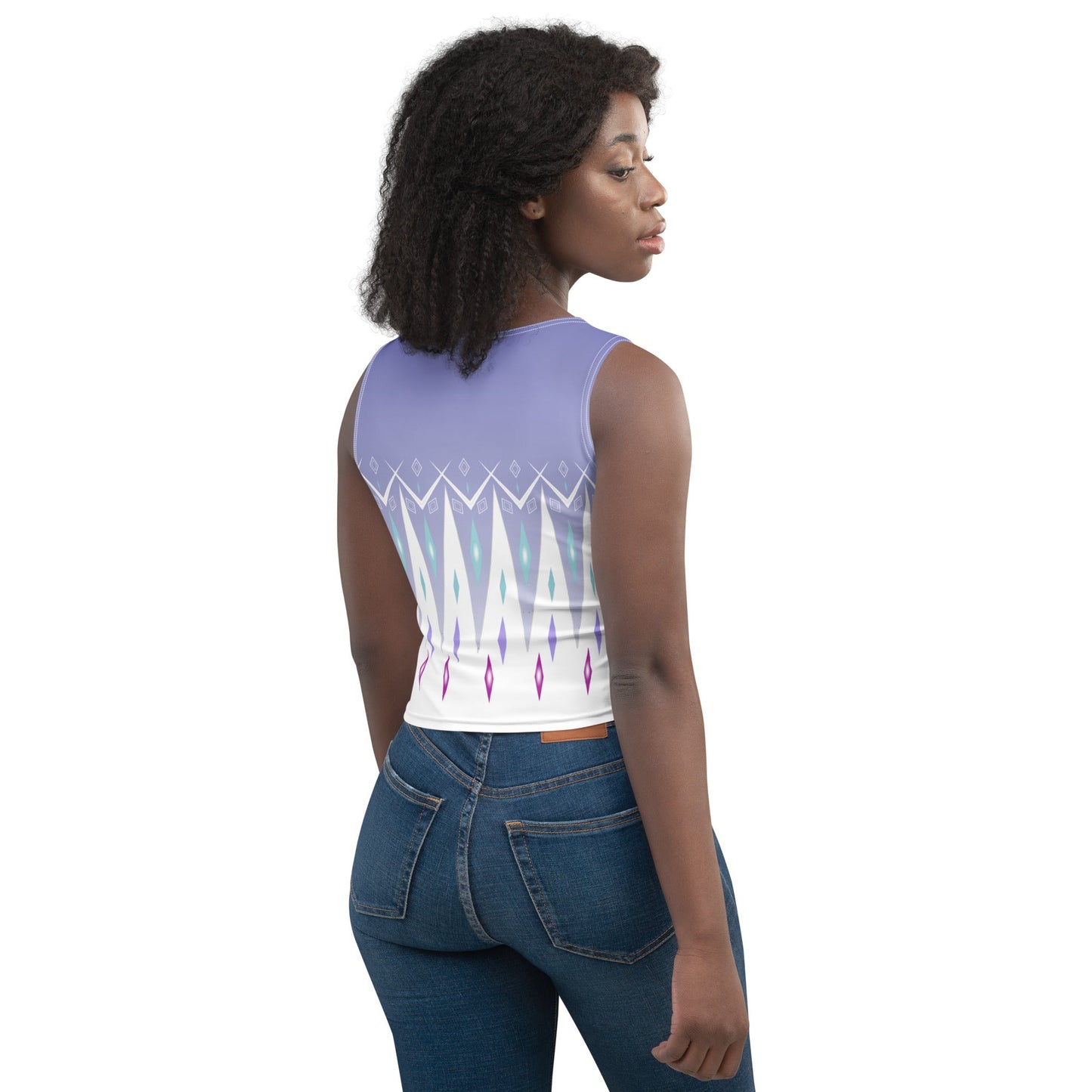 Elsa Frozen Crop Top adult disneyadult elsa costumedisney crop top#tag4##tag5##tag6#