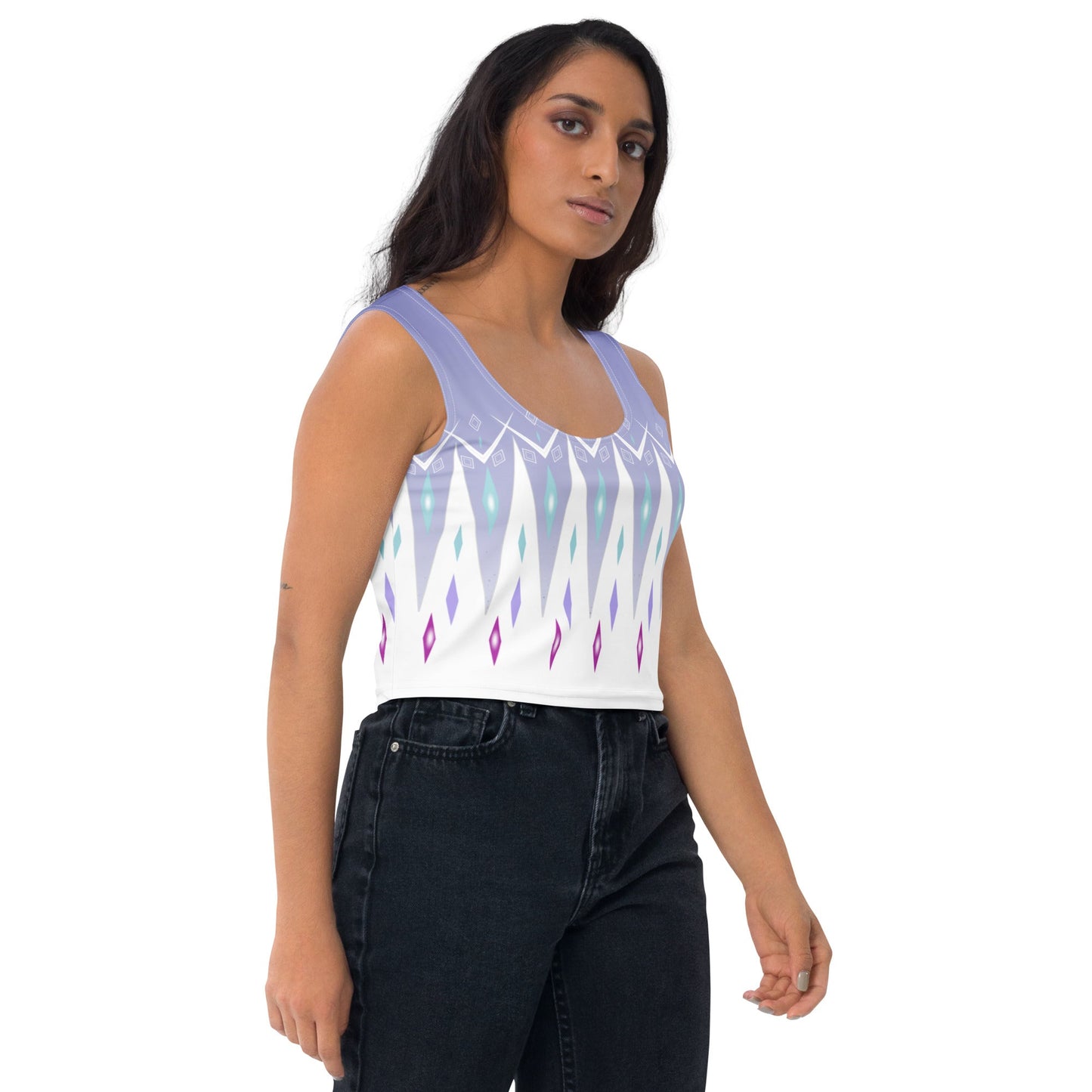 Elsa Frozen Crop Top adult disneyadult elsa costumedisney crop top#tag4##tag5##tag6#