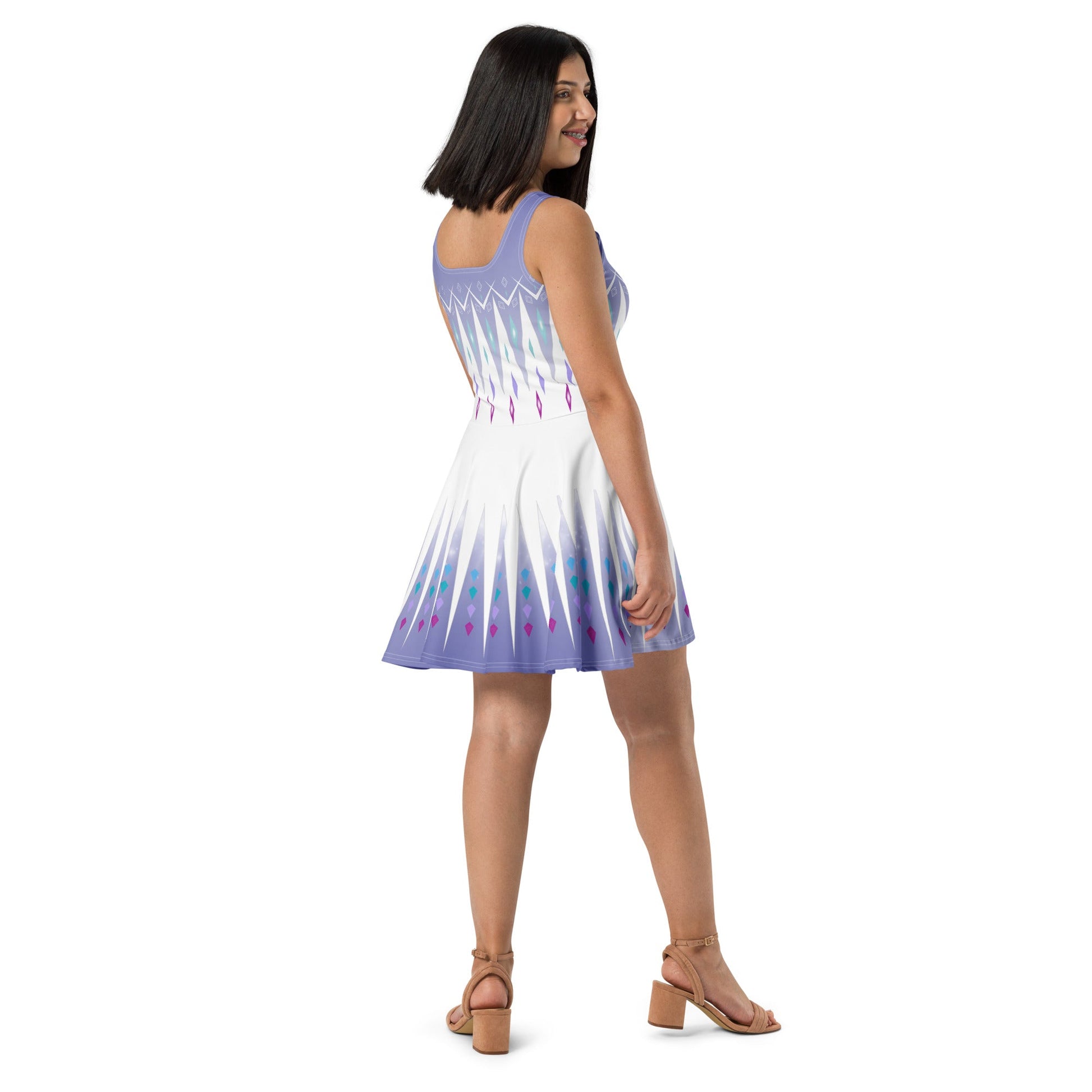 Elsa Frozen Skater Dress adult elsa costumedisney dressdisney dress with pockets#tag4##tag5##tag6#