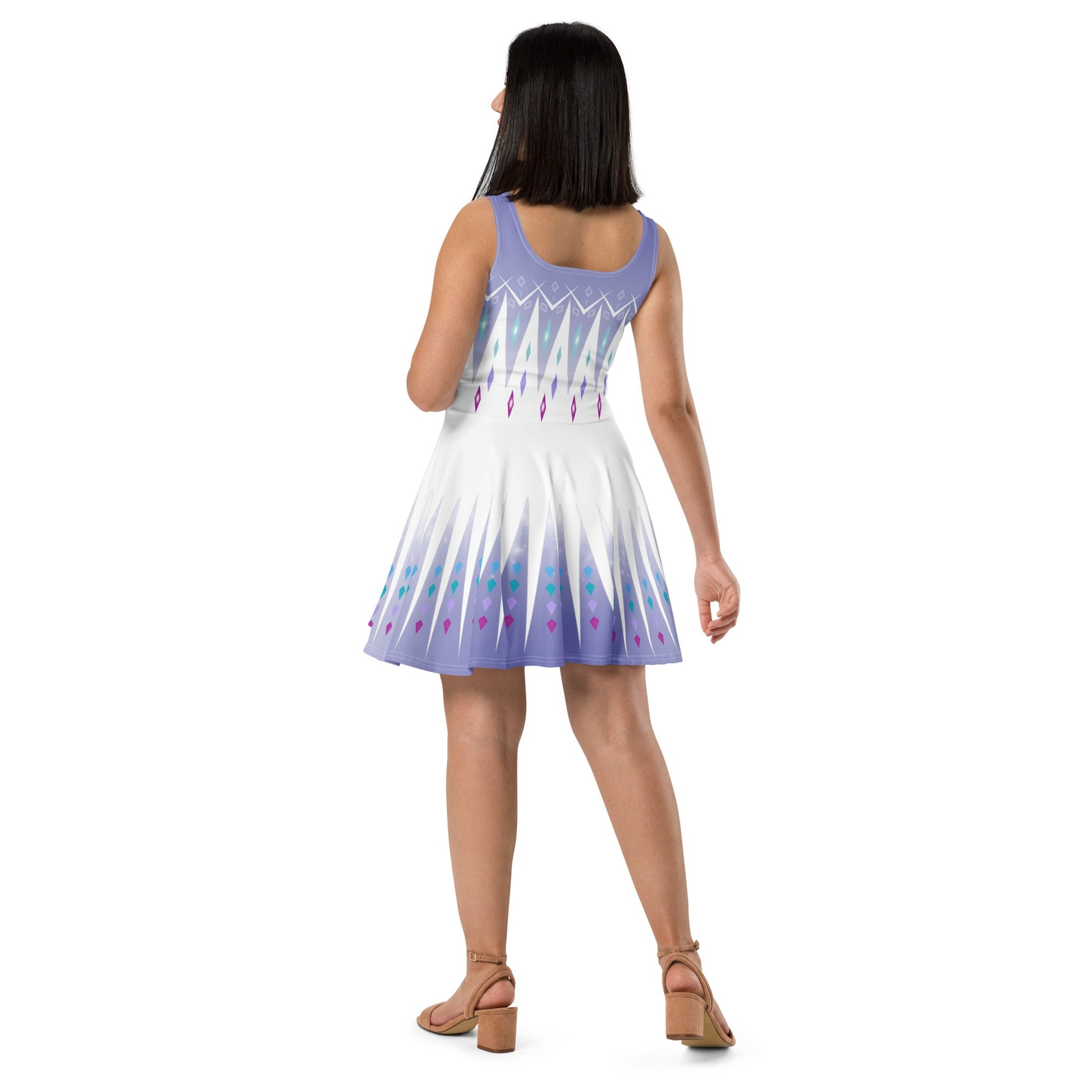 Elsa Frozen Skater Dress adult elsa costumedisney dressdisney dress with pockets#tag4##tag5##tag6#