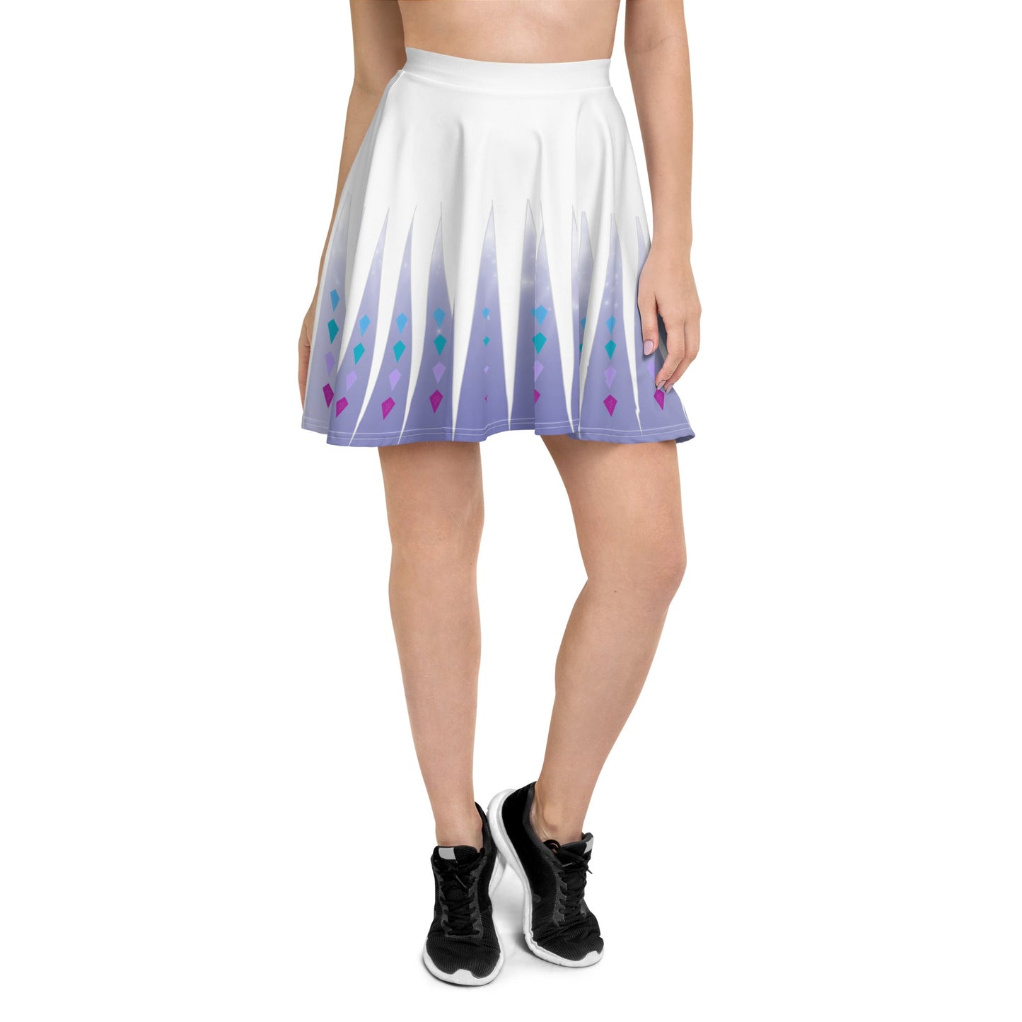 Elsa Frozen Skater Skirt adult elsa costumedisney dressdisney dress with pockets#tag4##tag5##tag6#