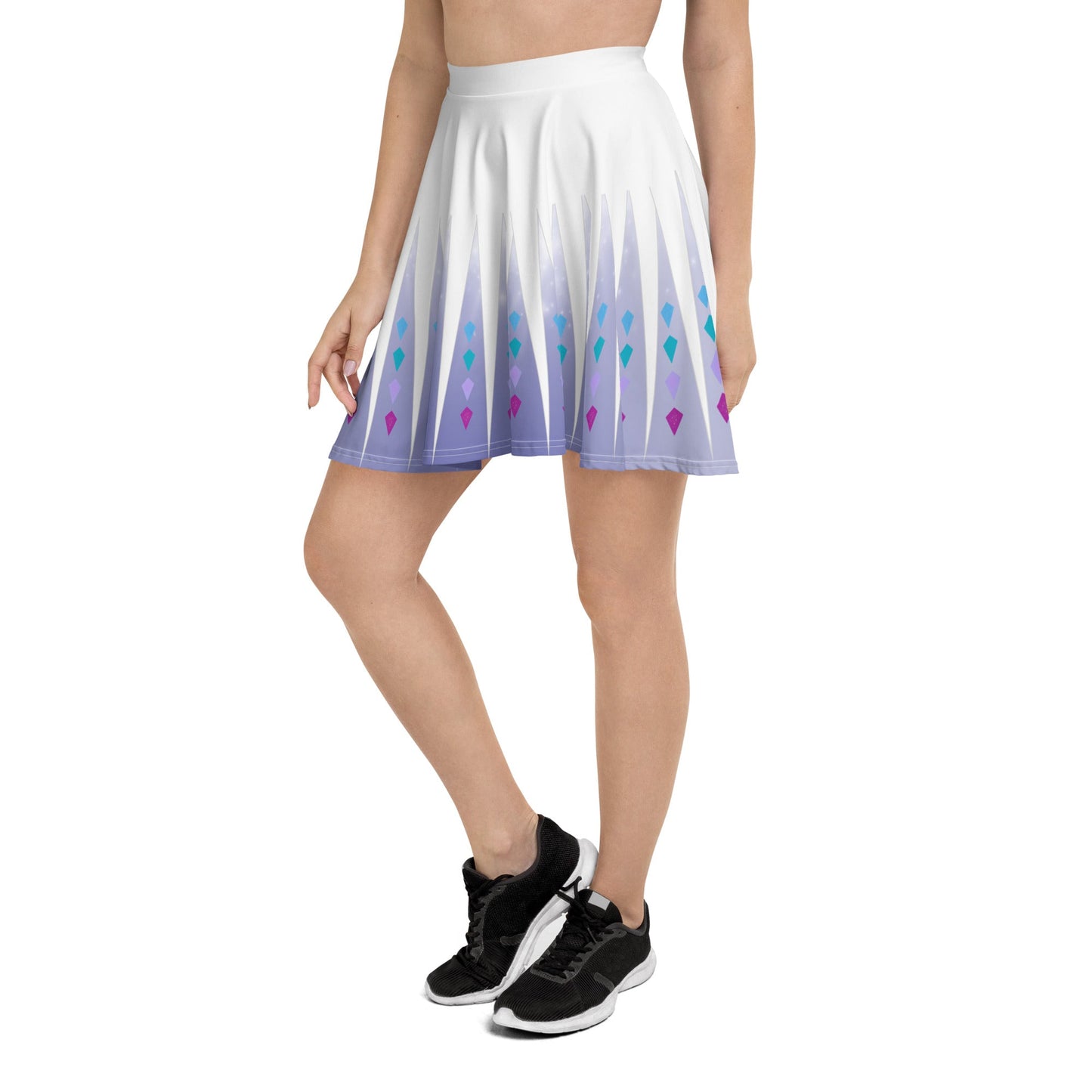 Elsa Frozen Skater Skirt adult elsa costumedisney dressdisney dress with pockets#tag4##tag5##tag6#