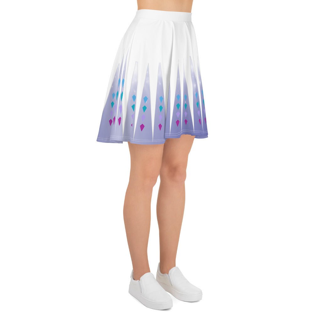 Elsa Frozen Skater Skirt adult elsa costumedisney dressdisney dress with pockets#tag4##tag5##tag6#