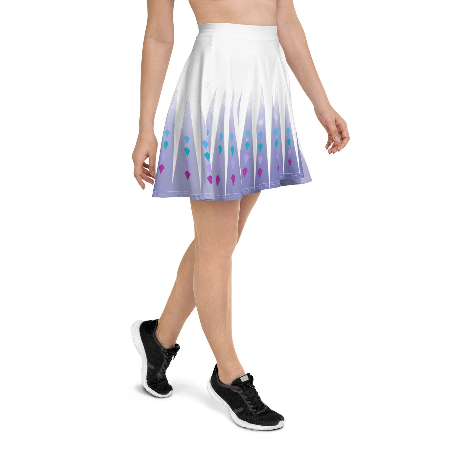 Elsa Frozen Skater Skirt adult elsa costumedisney dressdisney dress with pockets#tag4##tag5##tag6#