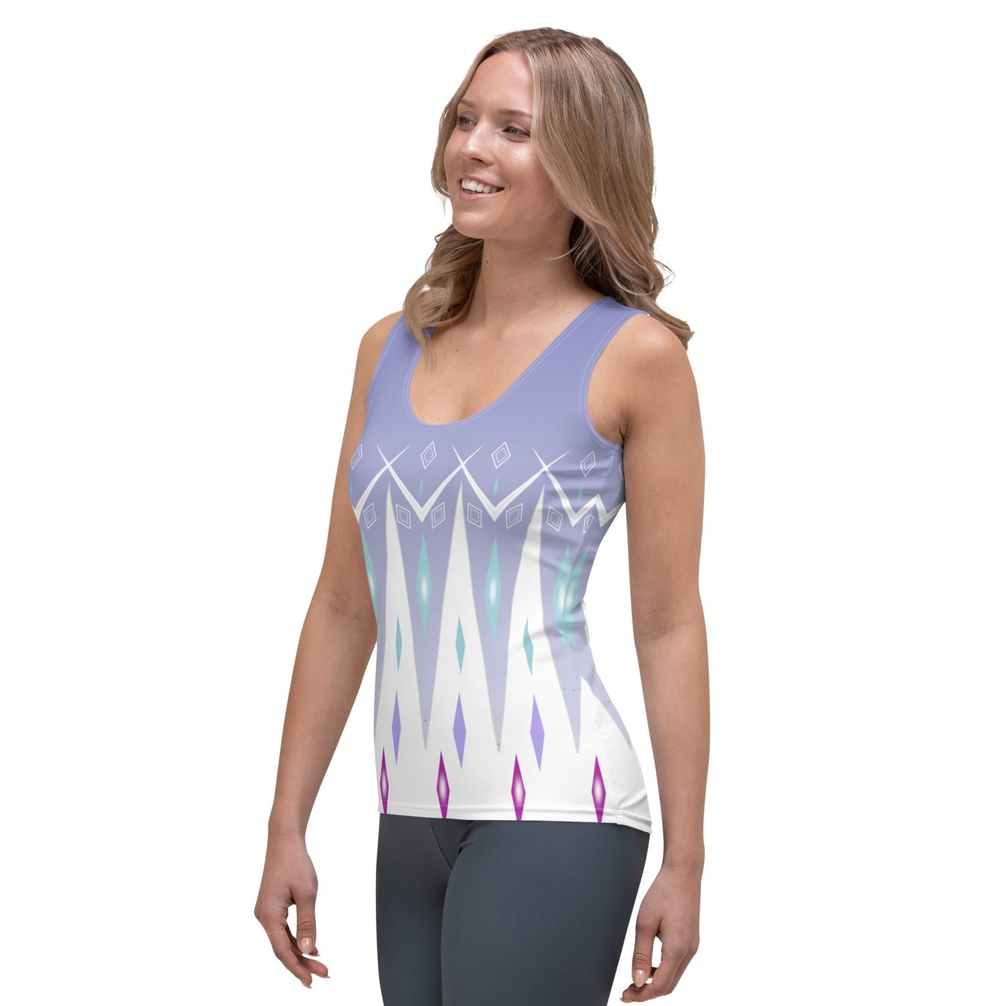 Elsa Frozen Tank Top adult disneyadult elsa costumedisney crop top#tag4##tag5##tag6#