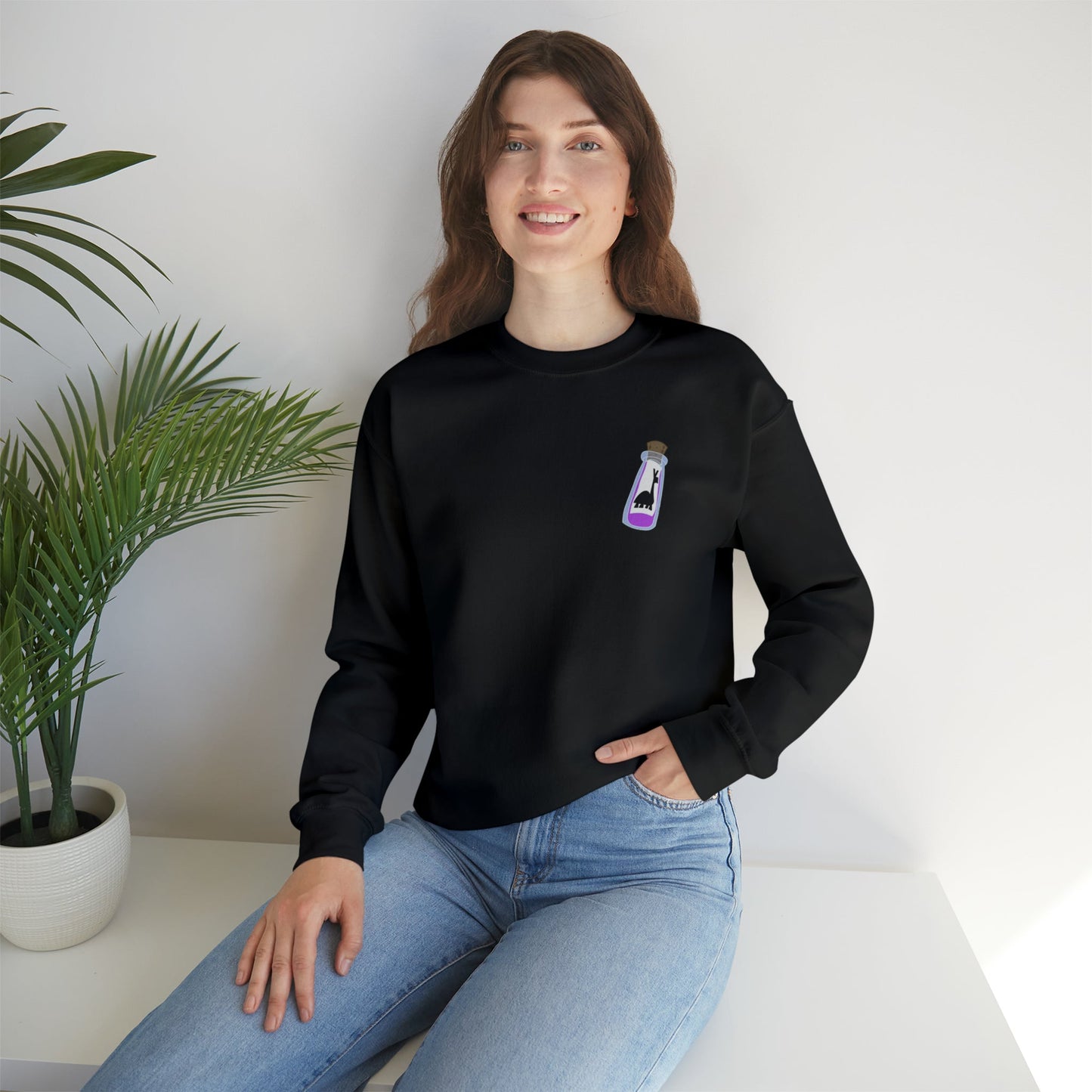 Essence of Llama Unisex Heavy Blend™ Crewneck Sweatshirt Crew neckDTGMen's Clothing#tag4##tag5##tag6#