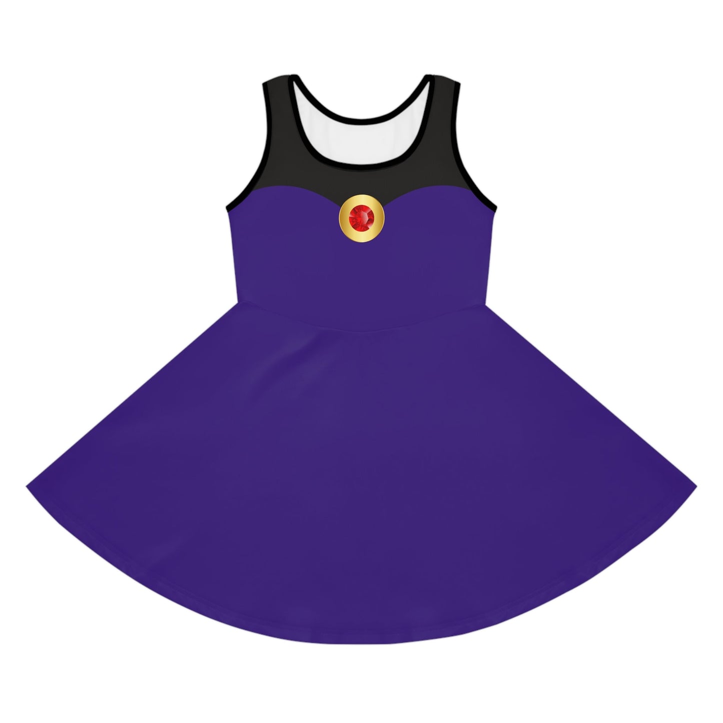Evil Queen Girls' Sleeveless Sundress All Over PrintAOPAOP Clothing#tag4##tag5##tag6#