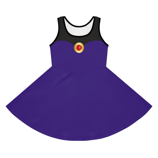 Evil Queen Girls' Sleeveless Sundress All Over PrintAOPAOP Clothing#tag4##tag5##tag6#