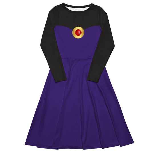 Evil Queen long sleeve midi dress cosplaydisney cosplaydisney costume#tag4##tag5##tag6#