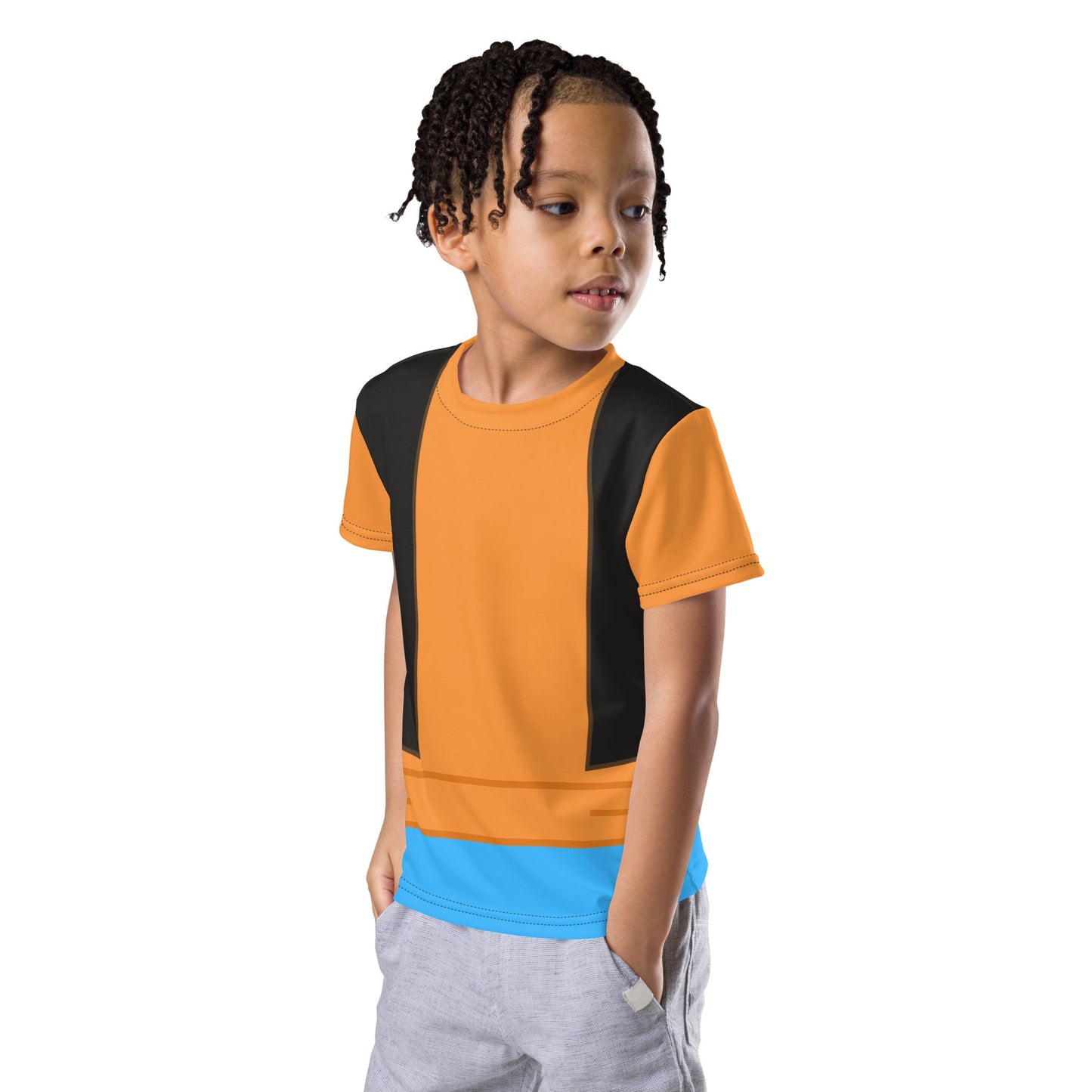 Feeling Goofy Kids crew neck t-shirt disney active weardisney boundingdisney costume#tag4##tag5##tag6#