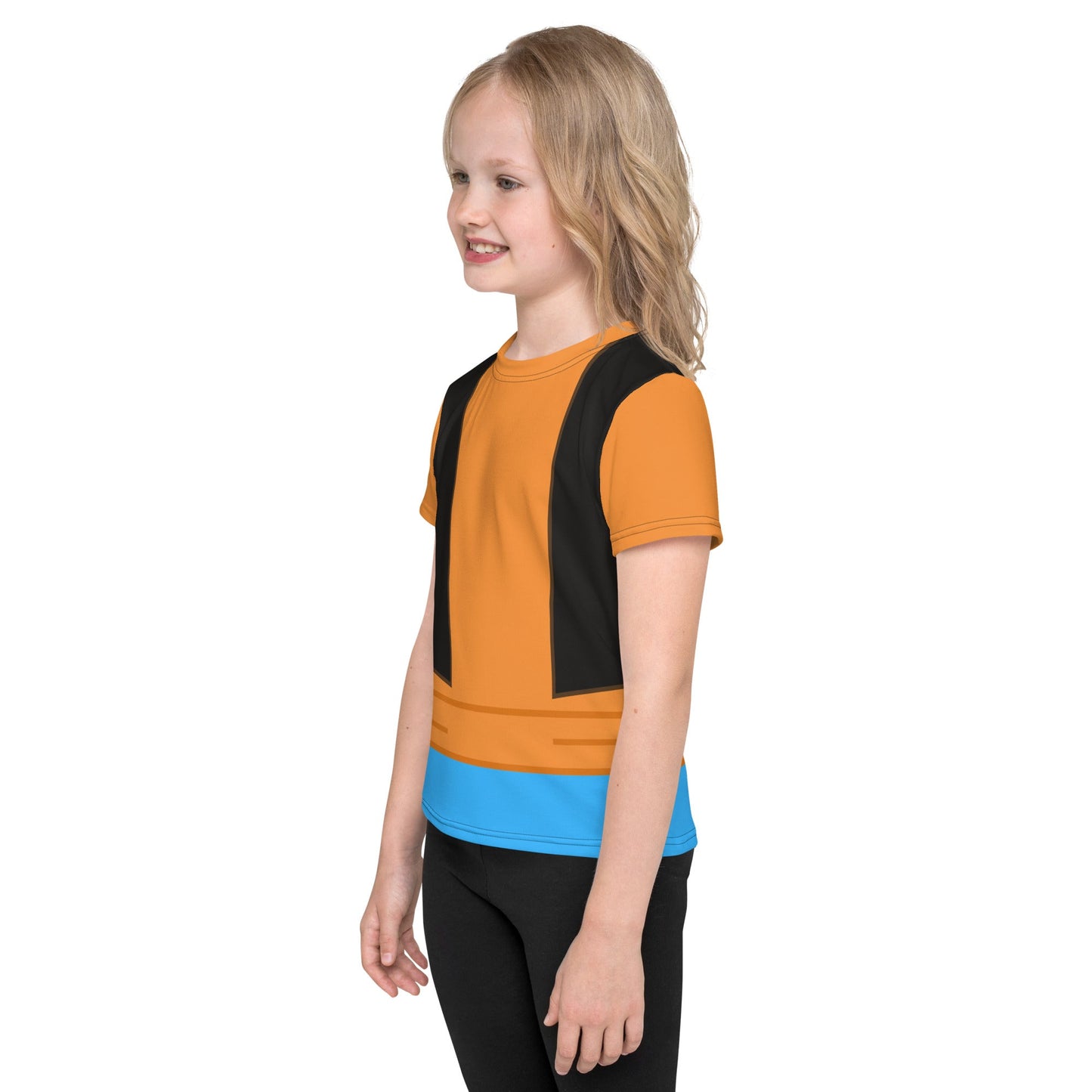 Feeling Goofy Kids crew neck t-shirt disney active weardisney boundingdisney costume#tag4##tag5##tag6#