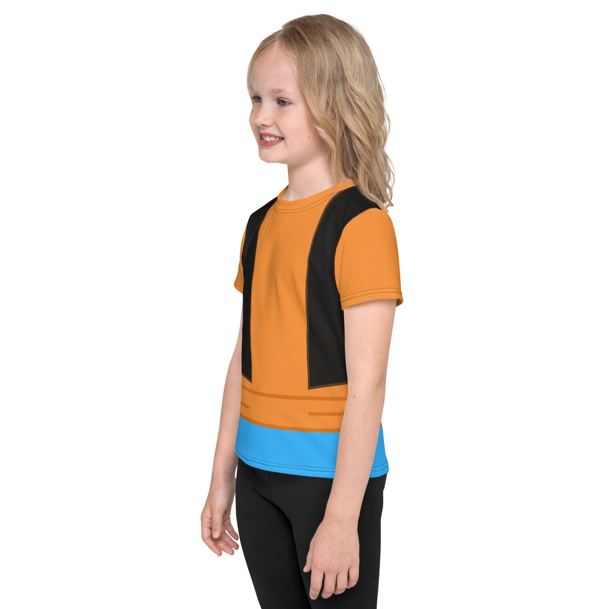 Feeling Goofy Kids crew neck t-shirt disney active weardisney boundingdisney costume#tag4##tag5##tag6#