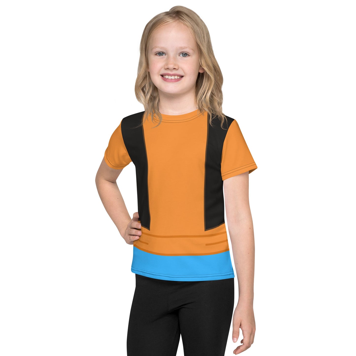 Feeling Goofy Kids crew neck t-shirt disney active weardisney boundingdisney costume#tag4##tag5##tag6#