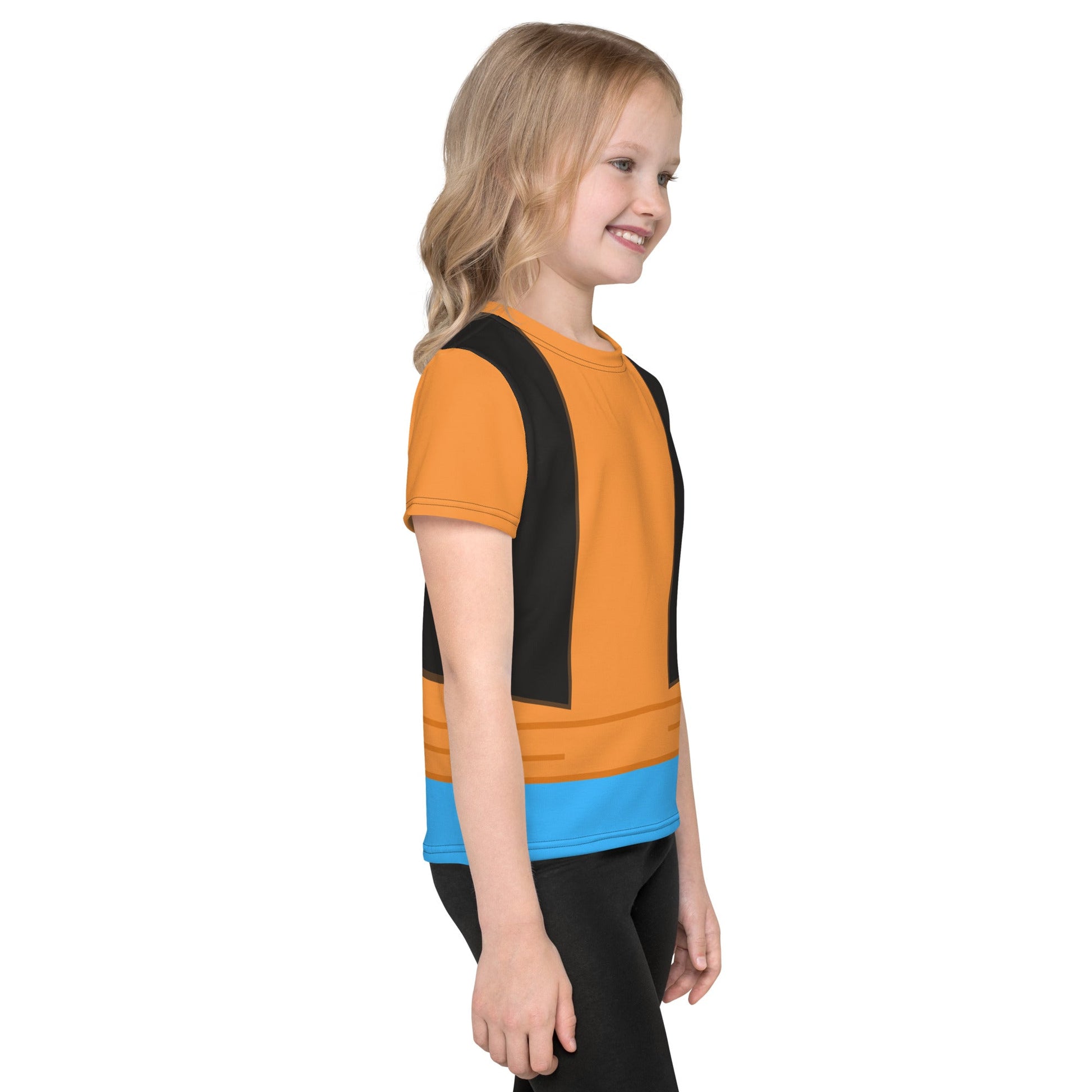 Feeling Goofy Kids crew neck t-shirt disney active weardisney boundingdisney costume#tag4##tag5##tag6#