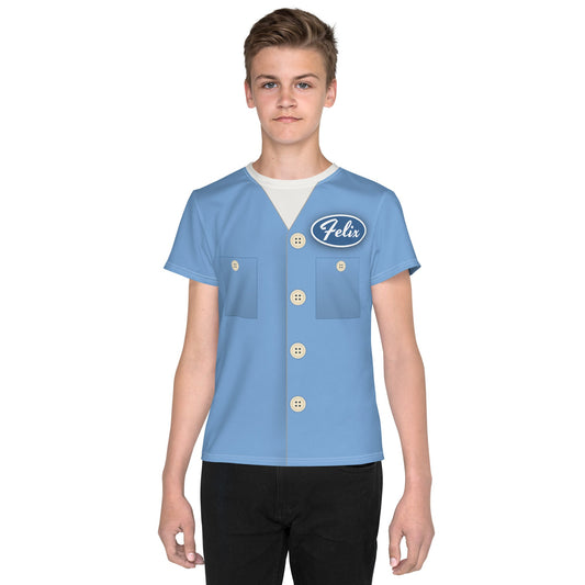 Felix Fixer Youth crew neck t-shirt cartoon tshirtdisney cosplayKids T-ShirtWrong Lever Clothing