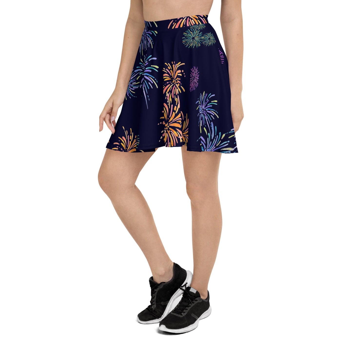 Firework Ears Skater Skirt All Over PrintcosplaySkater SkirtWrong Lever Clothing