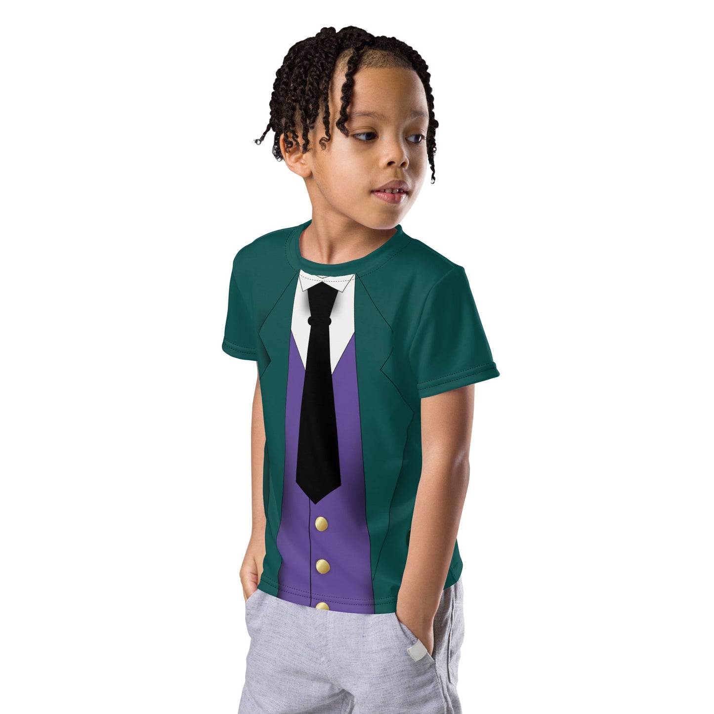 Foolish Mortal Host Kids crew neck t-shirt active wearboundingcast member#tag4##tag5##tag6#