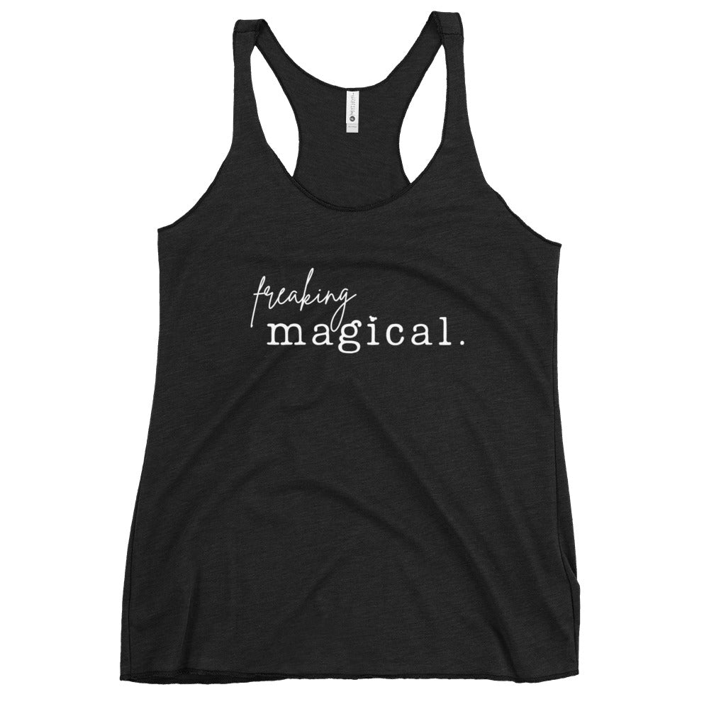 Freaking Magical Women's Racerback Tank 100 years of wonderdisney sweatshirtsdisney trip#tag4##tag5##tag6#