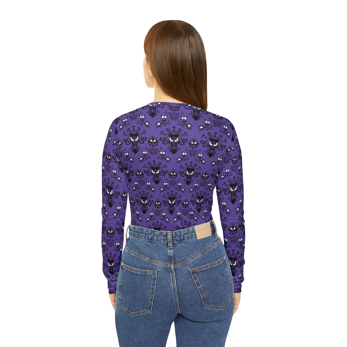 Ghost Host Women's Long Sleeve V-neck Shirt All Over PrintAOPAOP Clothing#tag4##tag5##tag6#