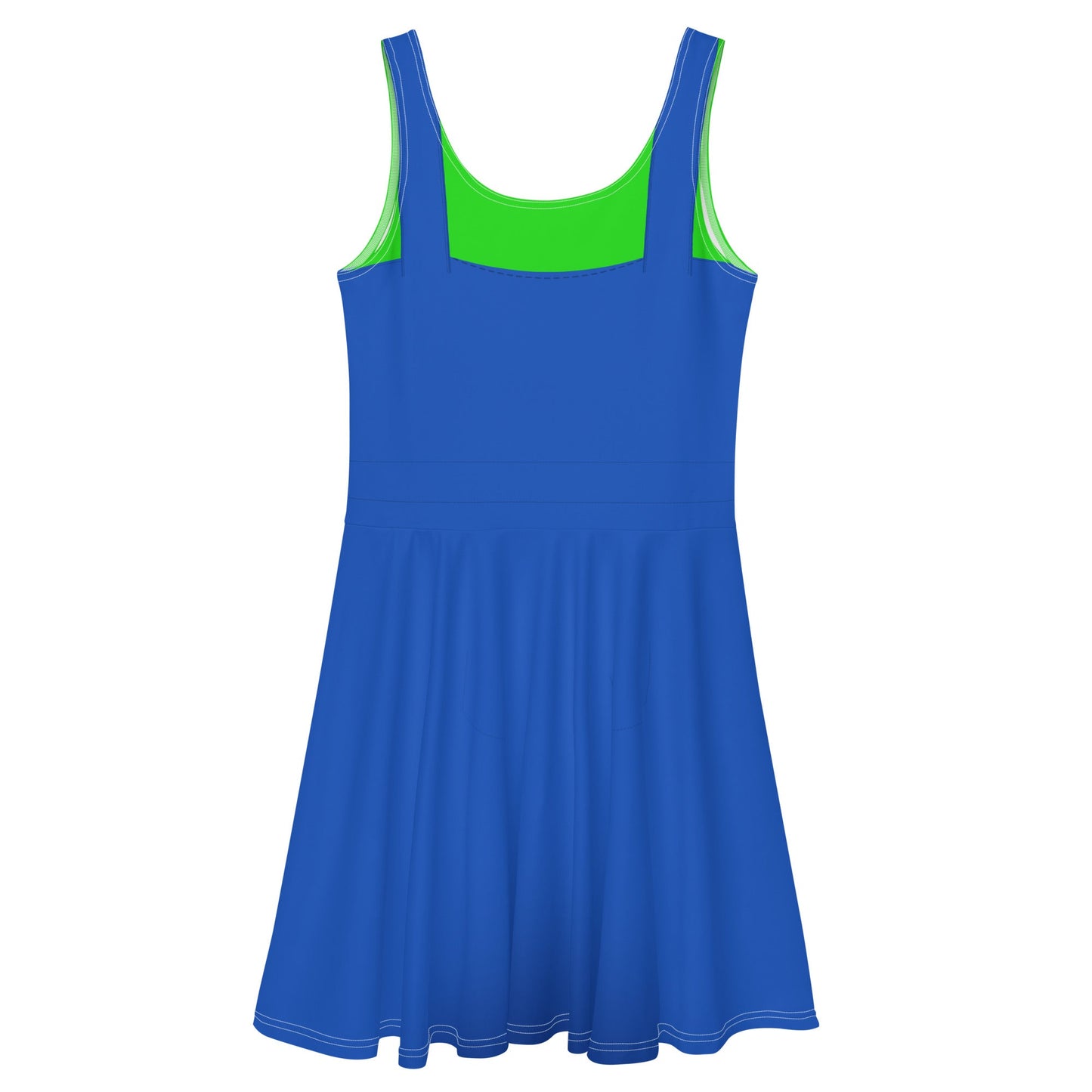 Green Video Game Man Skater Dress 80s nostalgia90s costumecosplay#tag4##tag5##tag6#