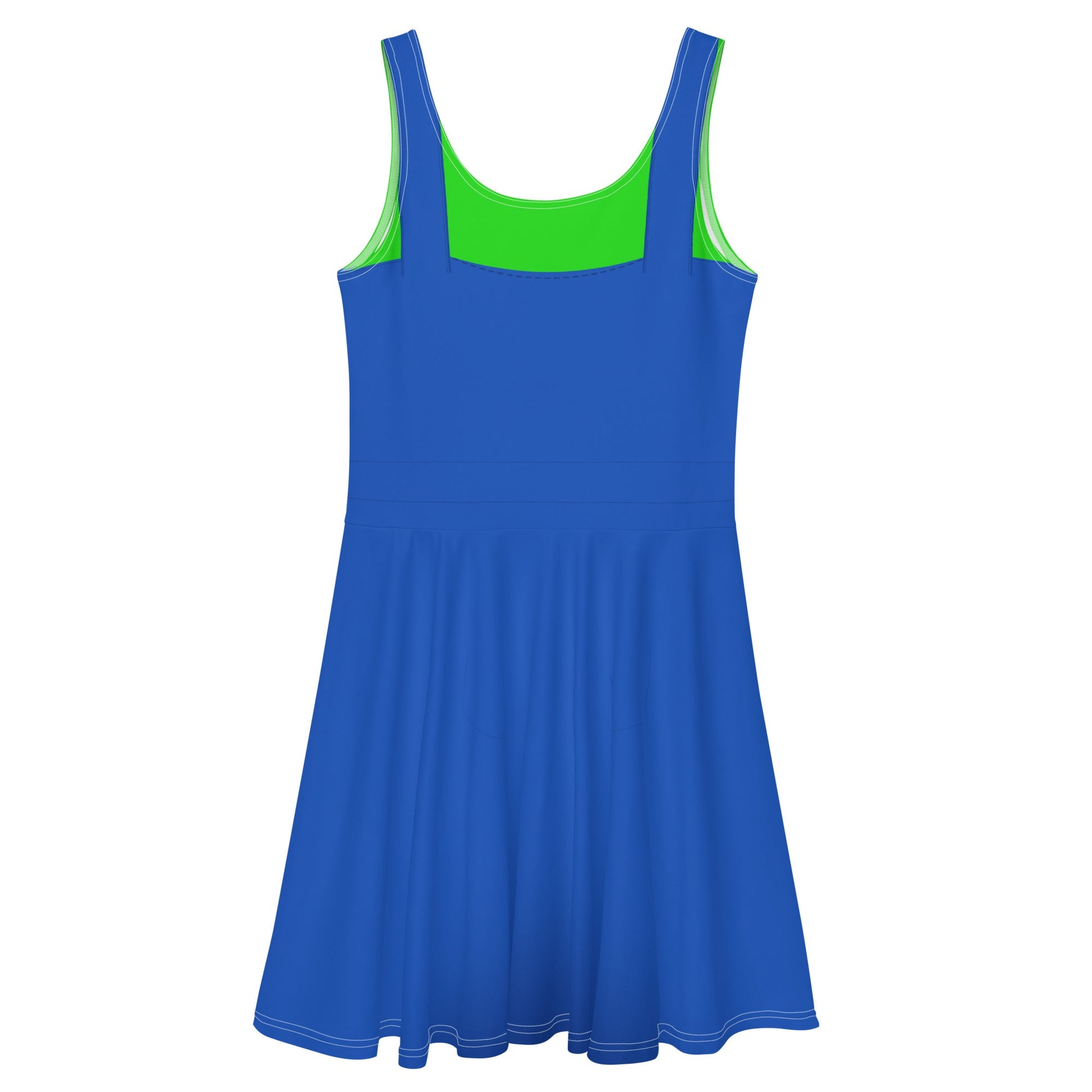 Green Video Game Man Skater Dress 80s nostalgia90s costumecosplay#tag4##tag5##tag6#