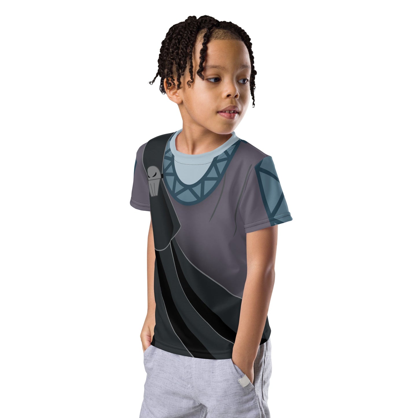 Hades Hercules Kids crew neck t-shirt disney halloweendisney herculesdisney villain#tag4##tag5##tag6#