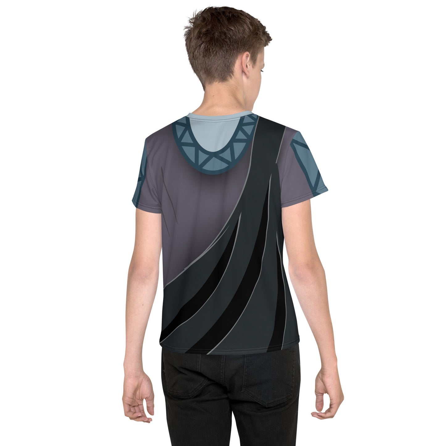 Hades Hercules Youth crew neck t-shirt disney halloweendisney herculesdisney villain#tag4##tag5##tag6#