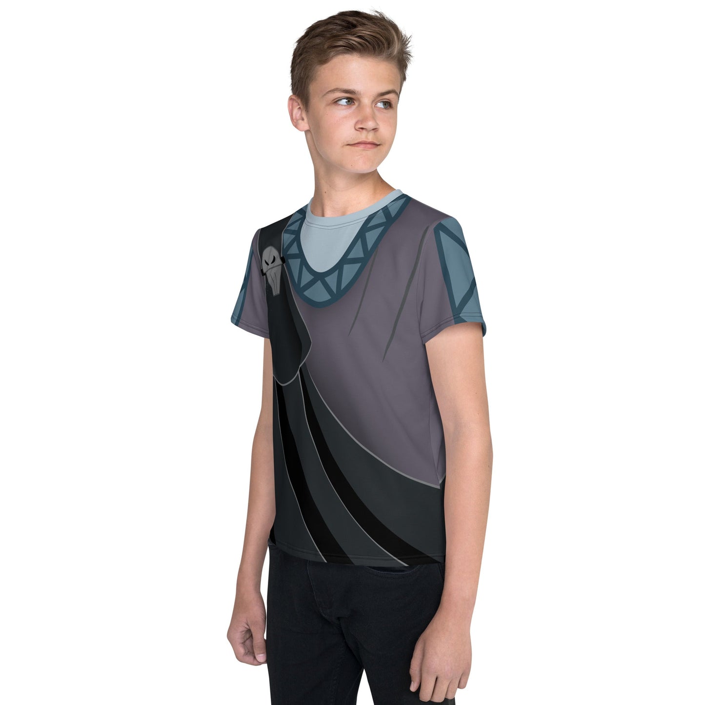 Hades Hercules Youth crew neck t-shirt disney halloweendisney herculesdisney villain#tag4##tag5##tag6#