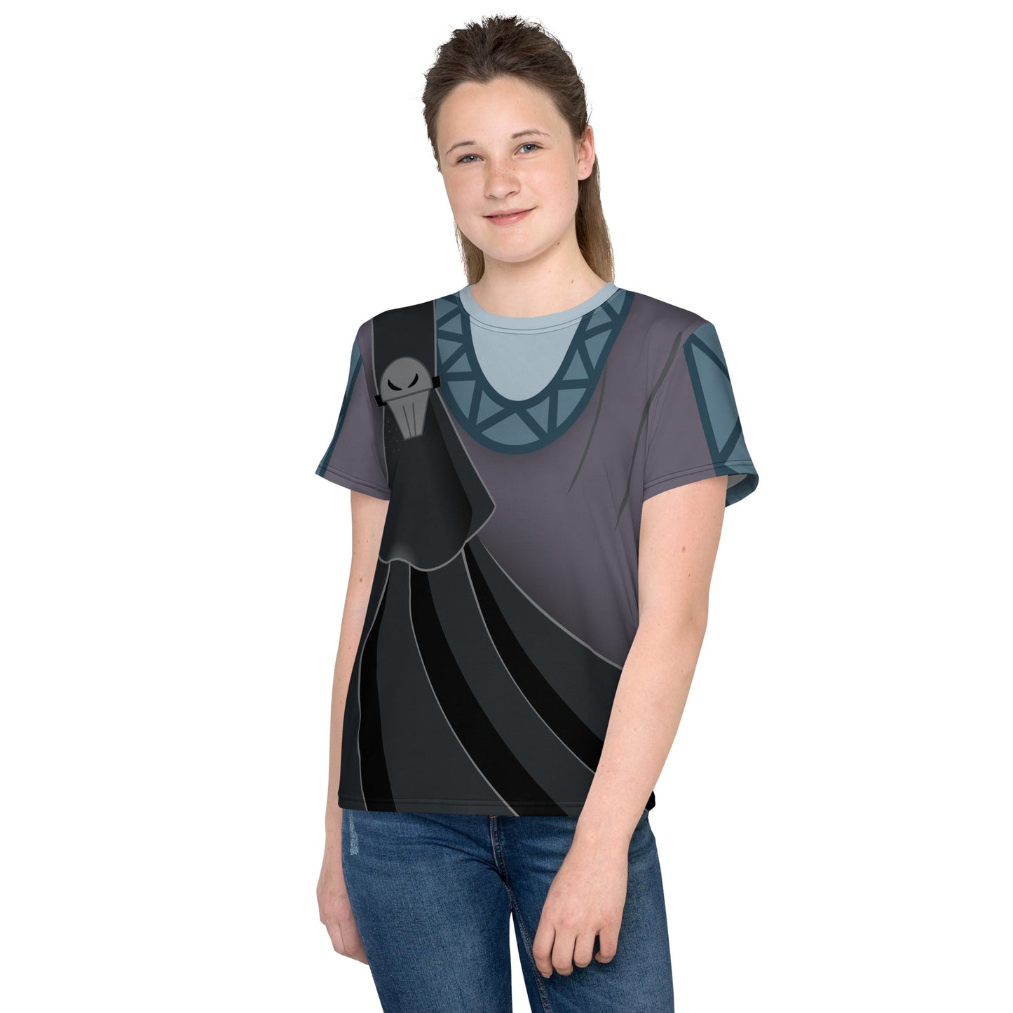 Hades Hercules Youth crew neck t-shirt disney halloweendisney herculesdisney villain#tag4##tag5##tag6#