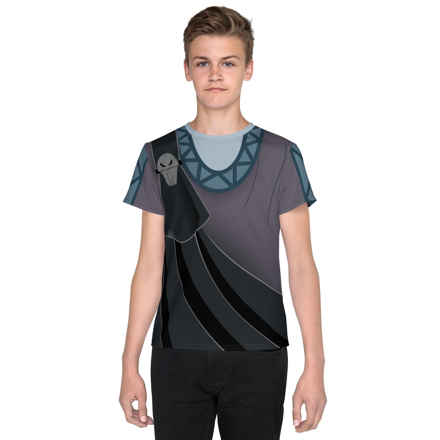 Hades Hercules Youth crew neck t-shirt disney halloweendisney herculesdisney villain#tag4##tag5##tag6#