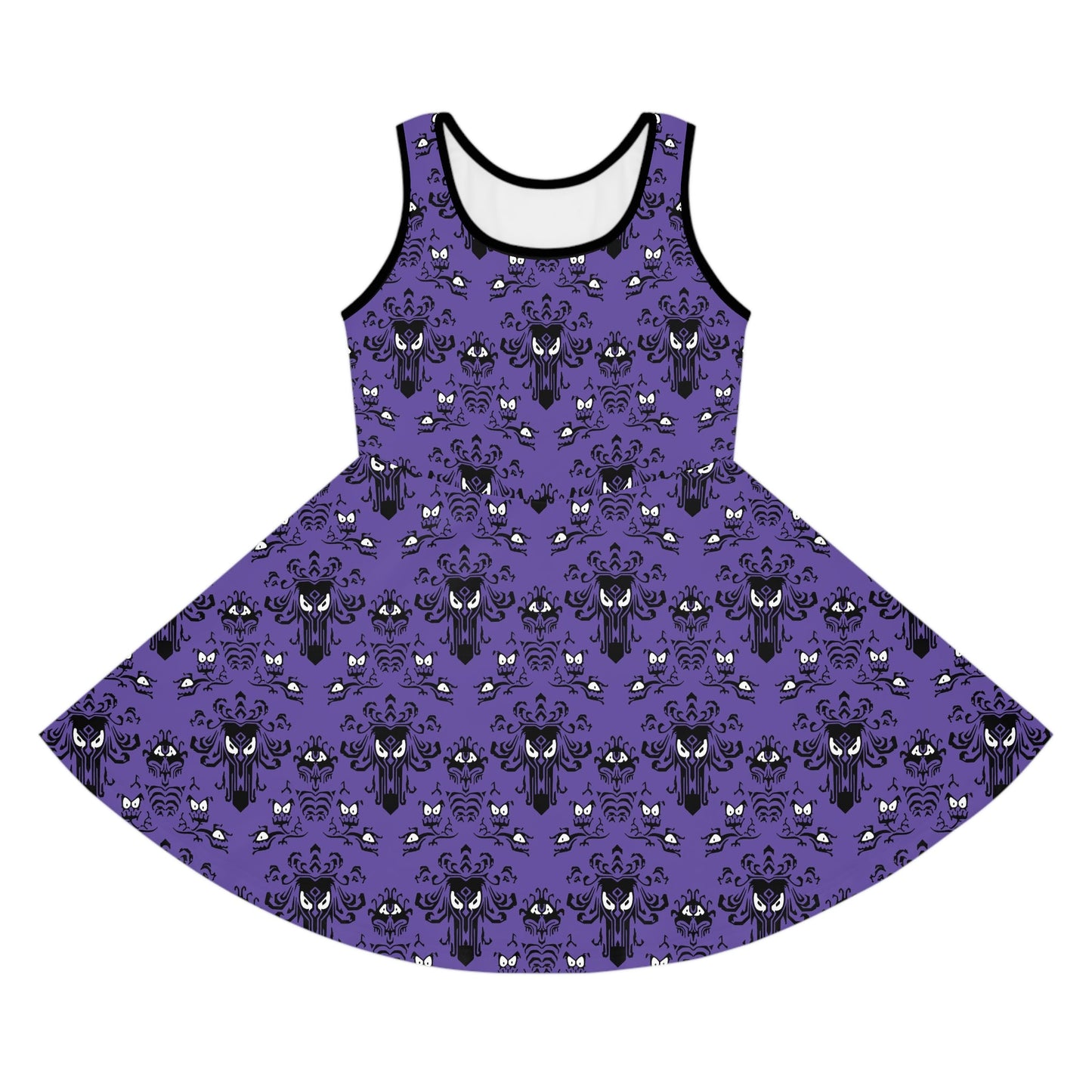Haunted House Girls' Sleeveless Sundress All Over PrintAOPAOP Clothing#tag4##tag5##tag6#