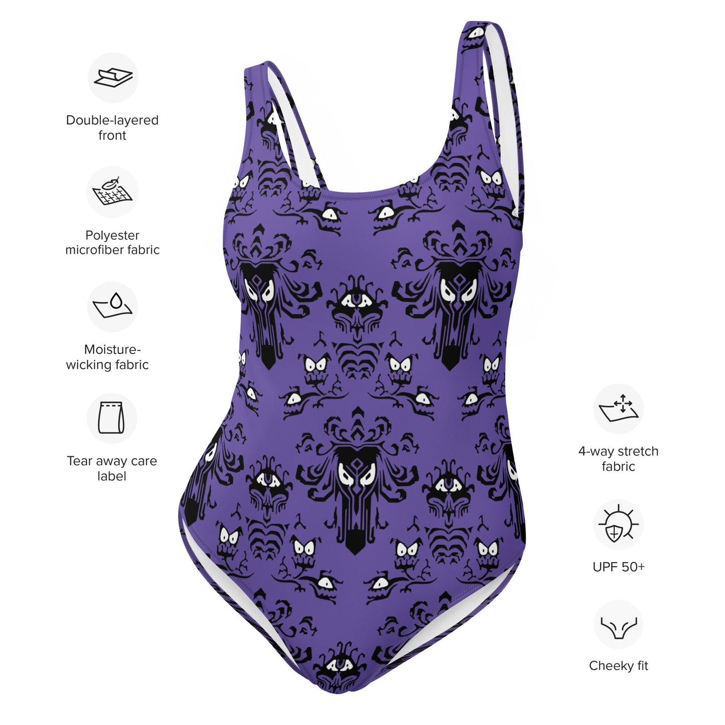 Haunted House One-Piece Swimsuit active disney familyadult disneyWrong Lever Clothing